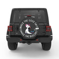 INHALE THE GOOD BLACK CARBON FIBER TIRE COVER