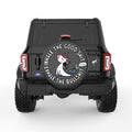 INHALE THE GOOD BLACK CARBON FIBER TIRE COVER