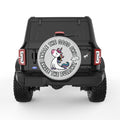 INHALE THE GOOD SILVER CARBON FIBER TIRE COVER