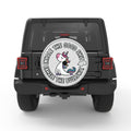 INHALE THE GOOD SILVER CARBON FIBER TIRE COVER