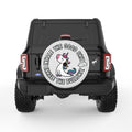 INHALE THE GOOD PEARL  WHITE CARBON FIBER TIRE COVER