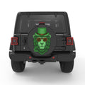 IRISH LION PEARL  WHITE CARBON FIBER TIRE COVER
