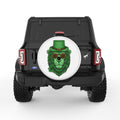 IRISH LION WHITE TIRE COVER