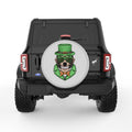 IRISH MONKEY SILVER CARBON FIBER TIRE COVER