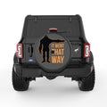 IT WENT THAT WAY FUNNY BIGFOOT BLACK CARBON FIBER TIRE COVER