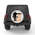 IT WENT THAT WAY FUNNY BIGFOOT SILVER CARBON FIBER TIRE COVER