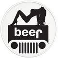 JEEP BEER SEXY GIRL BLACK TIRE COVER