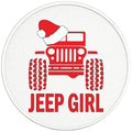 JEEP GIRL CHRISTMAS BLACK TIRE COVER
