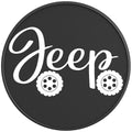 JEEP WHEELS PEARL  WHITE CARBON FIBER TIRE COVER