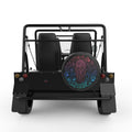 JELLYFISH WITH SEA TURTLE BLACK CARBON FIBER TIRE COVER FOR MOKE