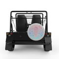JELLYFISH WITH SEA TURTLE SILVER CARBON FIBER TIRE COVER FOR MOKE