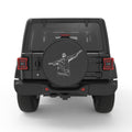 JESUS CHRIST THE REDEEMER PEARL  WHITE CARBON FIBER TIRE COVER