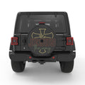 JESUS THE WAY BLACK CARBON FIBER TIRE COVER