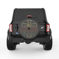 JESUS THE WAY BLACK CARBON FIBER TIRE COVER