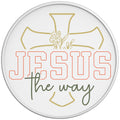JESUS THE WAY WHITE TIRE COVER