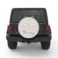 JESUS THE WAY BLACK TIRE COVER