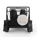 JESUS THE WAY WHITE CARBON FIBER TIRE COVER FOR MOKE