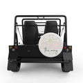 JESUS THE WAY WHITE TIRE COVER FOR MOKE