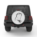 JESUS WITH CROWN THORNS BLACK TIRE COVER