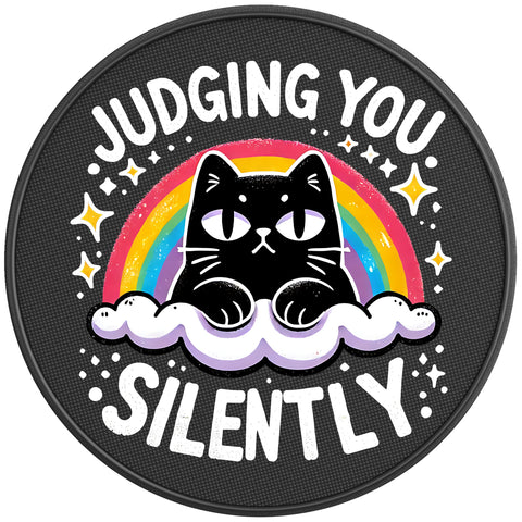 JUDGING YOU SILENTLY PEARL  WHITE CARBON FIBER TIRE COVER