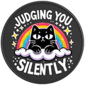 JUDGING YOU SILENTLY BLACK CARBON FIBER TIRE COVER