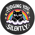 JUDGING YOU SILENTLY BLACK TIRE COVER