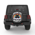 JUDGING YOU SILENTLY BLACK CARBON FIBER TIRE COVER