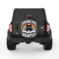 JUDGING YOU SILENTLY BLACK TIRE COVER