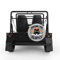 JUDGING YOU SILENTLY SILVER CARBON FIBER TIRE COVER FOR MOKE