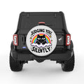 JUDGING YOU SILENTLY PEARL  WHITE CARBON FIBER TIRE COVER