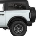 JUMPING SPRINGER SPANIEL US FLAG QUARTER WINDOW DECAL FITS 2021+ FORD BRONCO 2 DOOR HARD TOP