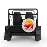 JURASSIC BEACH WHITE CARBON FIBER TIRE COVER FOR MOKE