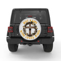 JUST A GIRL WHO LOVES JESUS SILVER CARBON FIBER TIRE COVER