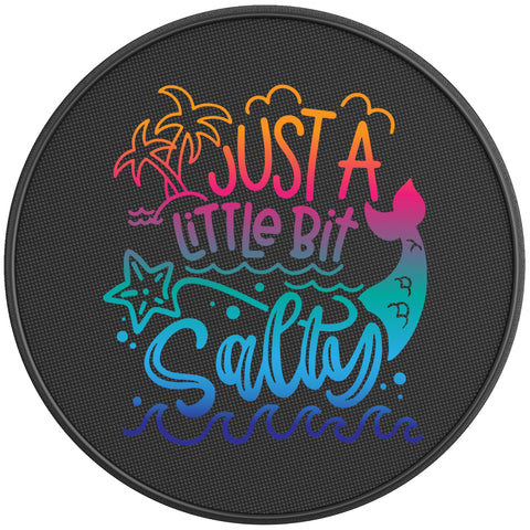 JUST A LITTLE BIT SALTY BLACK CARBON FIBER TIRE COVER