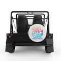 JUST A LITTLE BIT SALTY WHITE TIRE COVER FOR MOKE