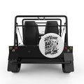 JUST BECAUSE ITS A BAD IDEA WHITE TIRE COVER FOR MOKE