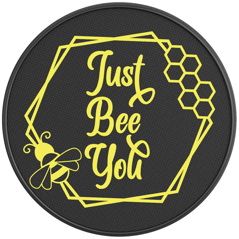 JUST BEE YOU PEARL  WHITE CARBON FIBER TIRE COVER