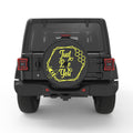 JUST BEE YOU BLACK CARBON FIBER TIRE COVER