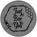 JUST BEE YOU SILVER CARBON FIBER TIRE COVER