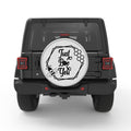 JUST BEE YOU SILVER CARBON FIBER TIRE COVER