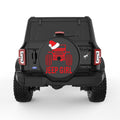JEEP GIRL CHRISTMAS BLACK TIRE COVER