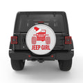 JEEP GIRL CHRISTMAS BLACK TIRE COVER