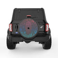 JELLYFISH WITH SEA SHELLS BLACK CARBON FIBER TIRE COVER