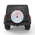 JELLYFISH WITH SEA SHELLS SILVER CARBON FIBER TIRE COVER