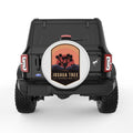 JOSHUA TREE NATIONAL PARK PEARL  WHITE CARBON FIBER TIRE COVER