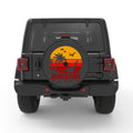 JURASSIC BEACH BLACK CARBON FIBER TIRE COVER