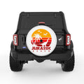 JURASSIC BEACH WHITE TIRE COVER