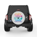 JUST A LITTLE BIT SALTY SILVER CARBON FIBER TIRE COVER
