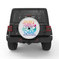 JUST A LITTLE BIT SALTY SILVER CARBON FIBER TIRE COVER