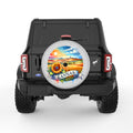 KANSAS SILVER CARBON FIBER TIRE COVER